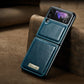 Luxury Leather Wallet Case - Samsung Galaxy Z Flip 4 3 5G - GiftJupiter