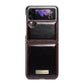Luxury Leather Wallet Case - Samsung Galaxy Z Flip 4 3 5G - GiftJupiter