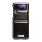 Luxury Leather Wallet Case - Samsung Galaxy Z Flip 4 3 5G - GiftJupiter